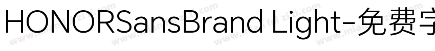 HONORSansBrand Light字体转换